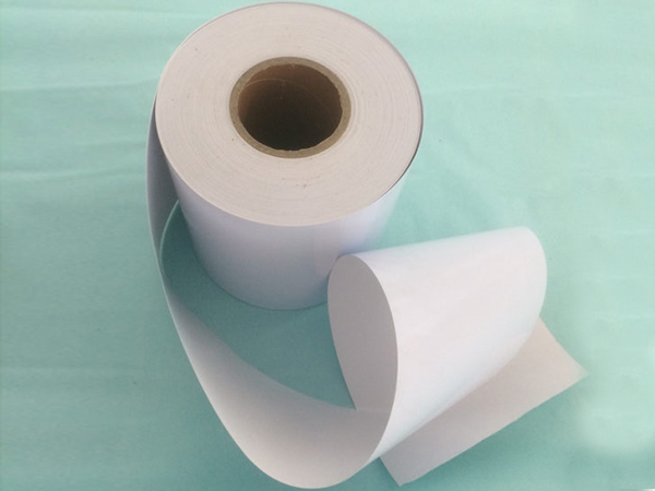 80um光白PVC140白底油膠背膠