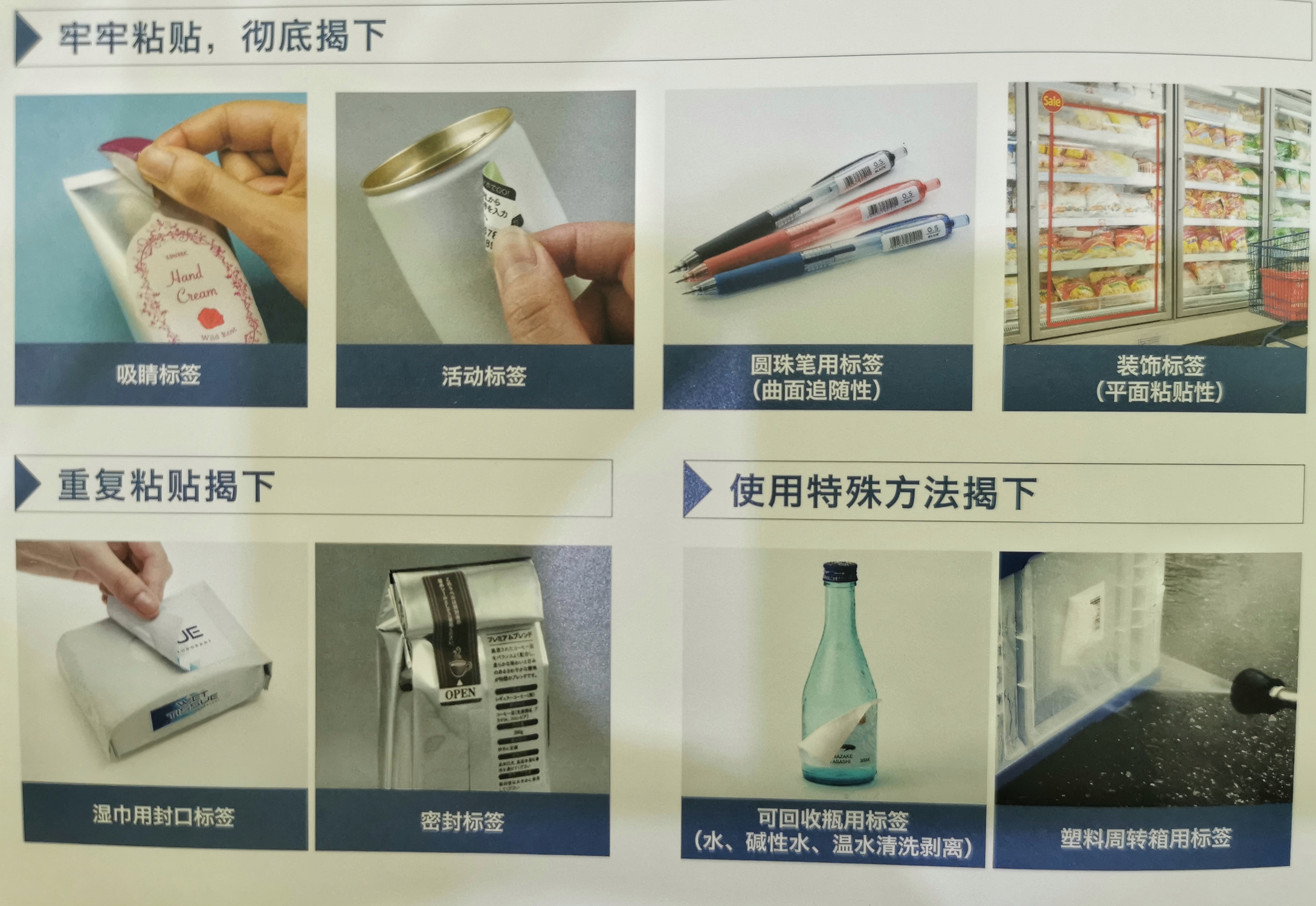 可移不干膠